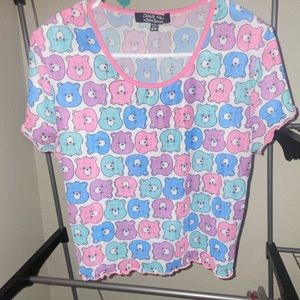 Mesh Carebear X Dollskill Crop Top